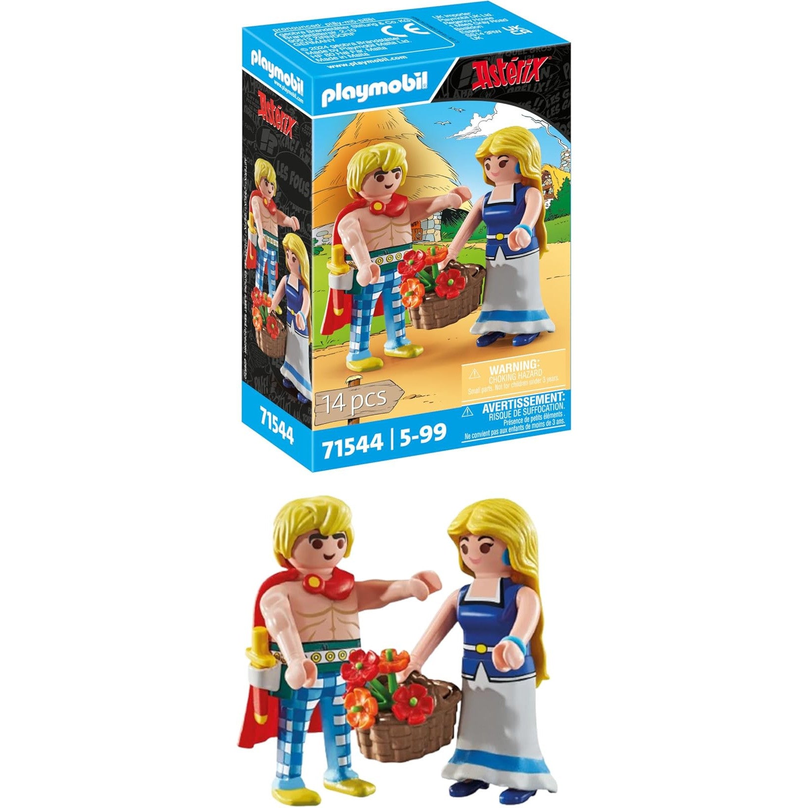 PLAYMOBIL Asterix Tragicomix Falbala Love Couple Figure Fun Toy Set